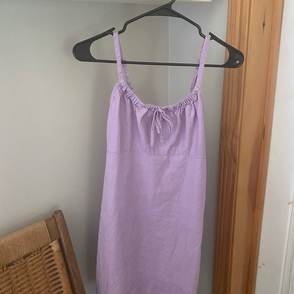 Lilac Urban Outfitters Linen Dress